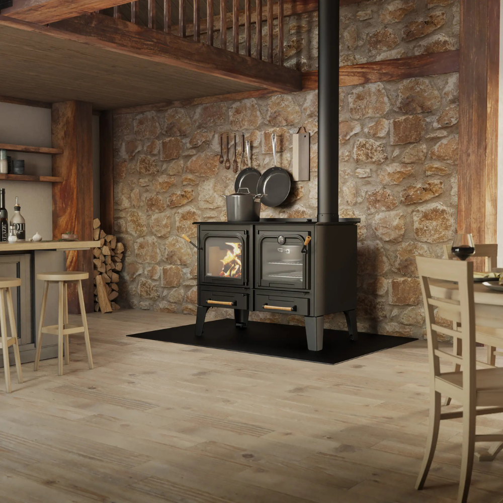 Cuisinière au bois modèle Chic-Choc chez RA-MO-NET sur la Rive-Sud de Québec